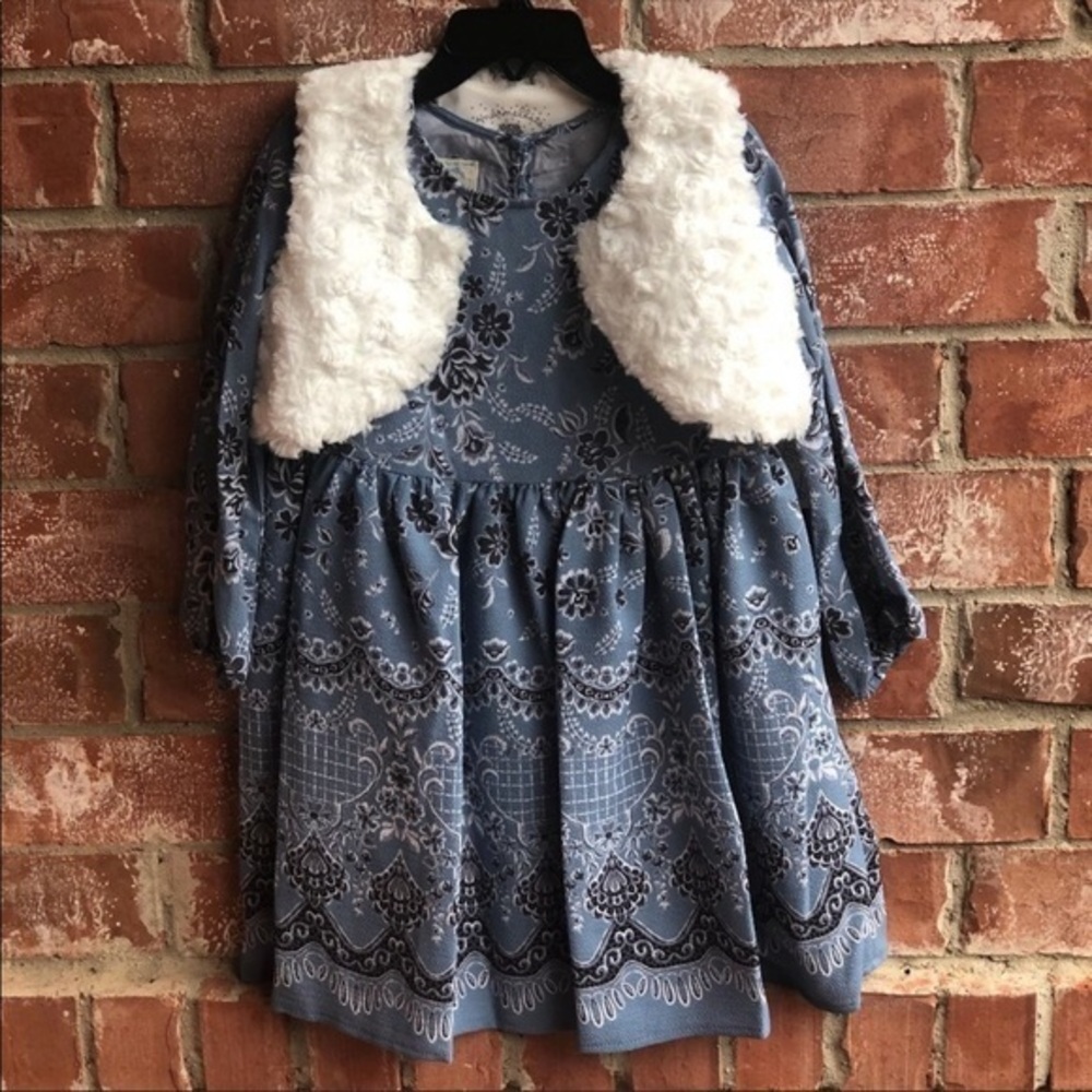 HP🎊 Marmellata Toddler girl paisley print dress
